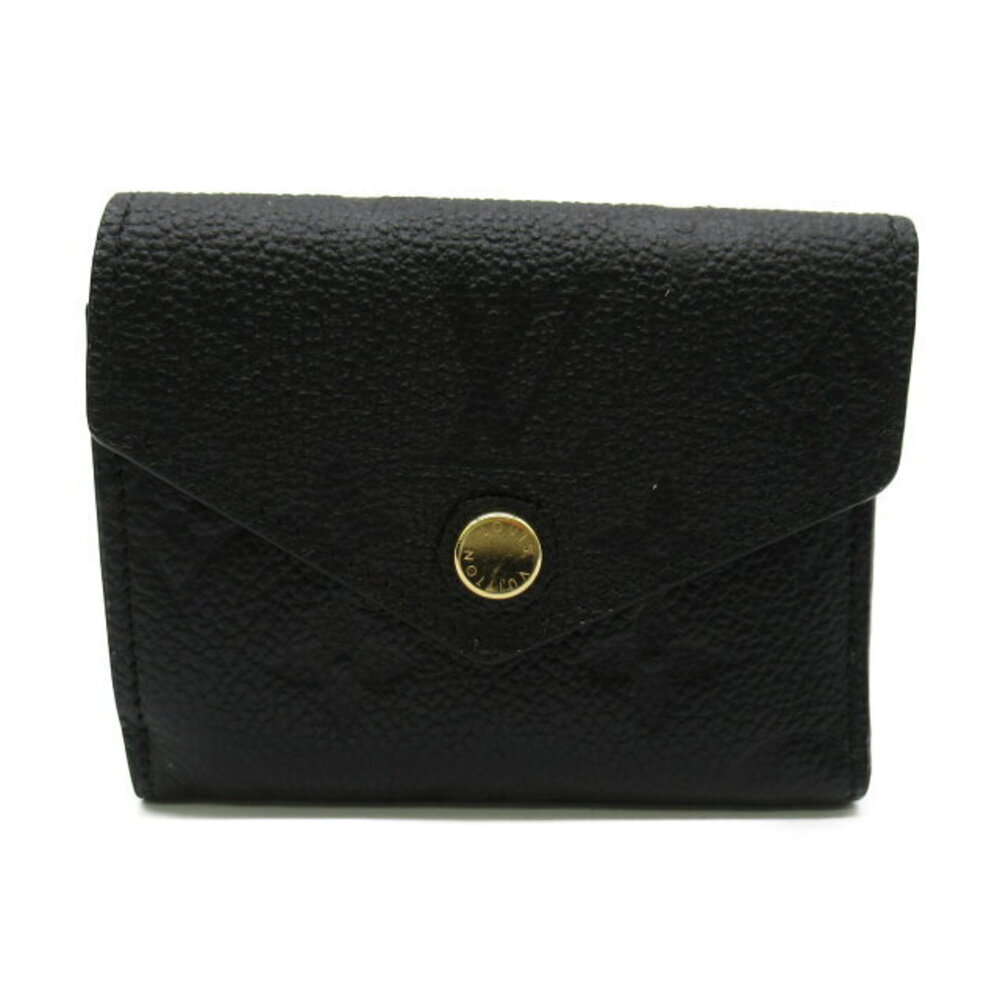 Louis Vuitton Zoe Portefeuille Wallet Tri fold Empreinte Leather Black